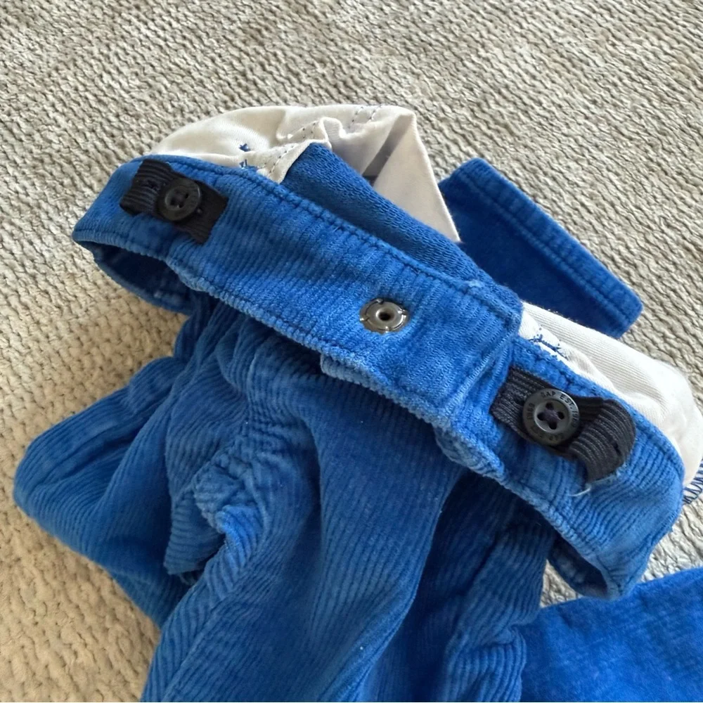 Gap Kids‎ Blue Corduroy Pants Slim Adjustable Waist Size 3